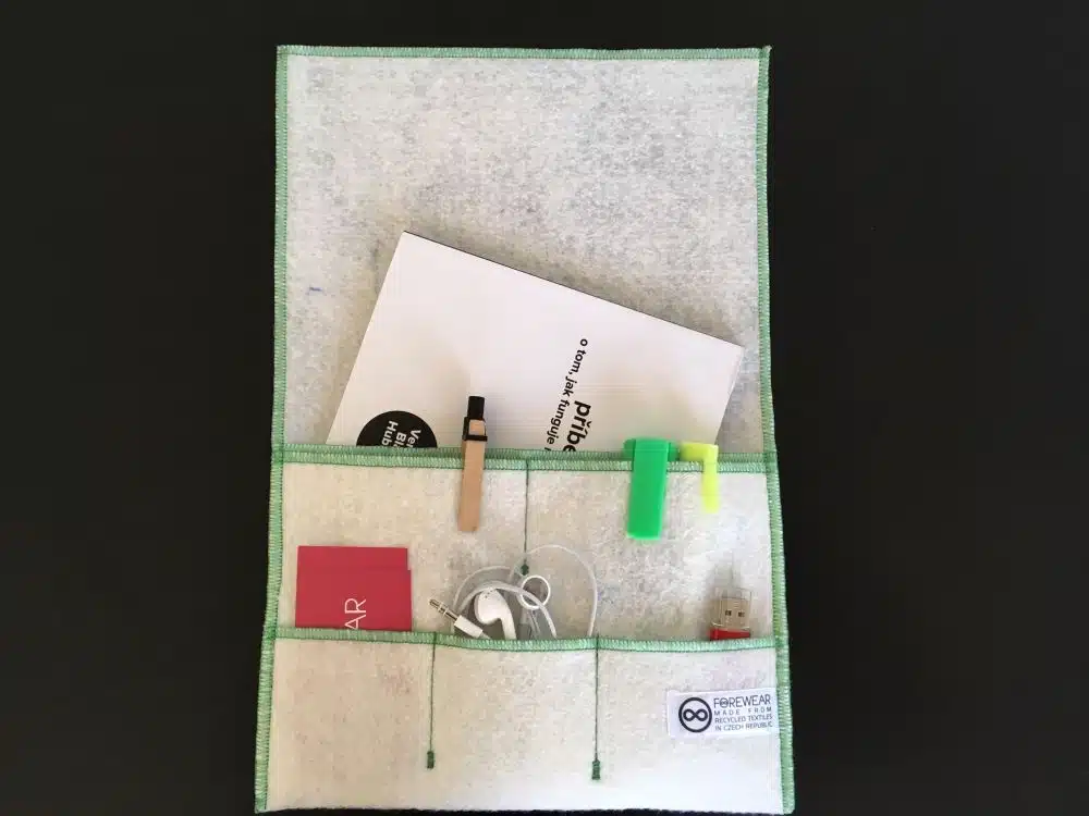 Prototyp recyklované multifunkční kapsy FOREWEAR